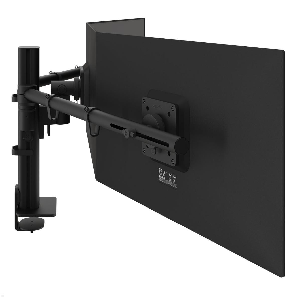 Dataflex Viewgo modular Monitorhalterung für 3 Monitore bis 32 Zoll, seitliche Ansicht mit Monitoren