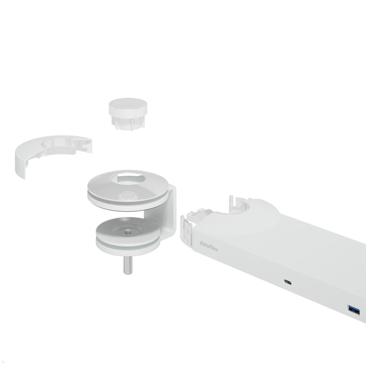 Dataflex Viewlite Link USB-C Dockingstation Tischklemme, weiß (58.810), Befestigung