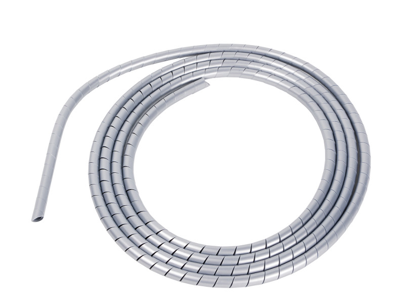 Dataflex Kabelspirale für 5 Kabel von 7mm Länge 25m silber
