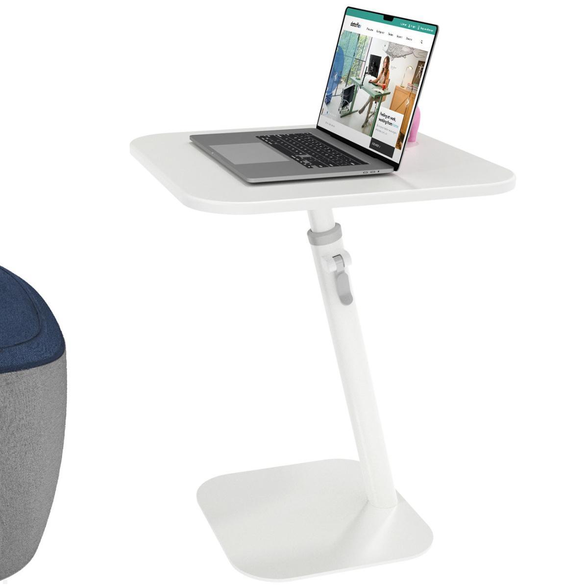 Dataflex Bento Laptoptisch 550-755mm höhenverstellbar, weiß, Beispiel Dataflex Bento Laptoptisch 550-755mm höhenverstellbar, weiß, Beispiel