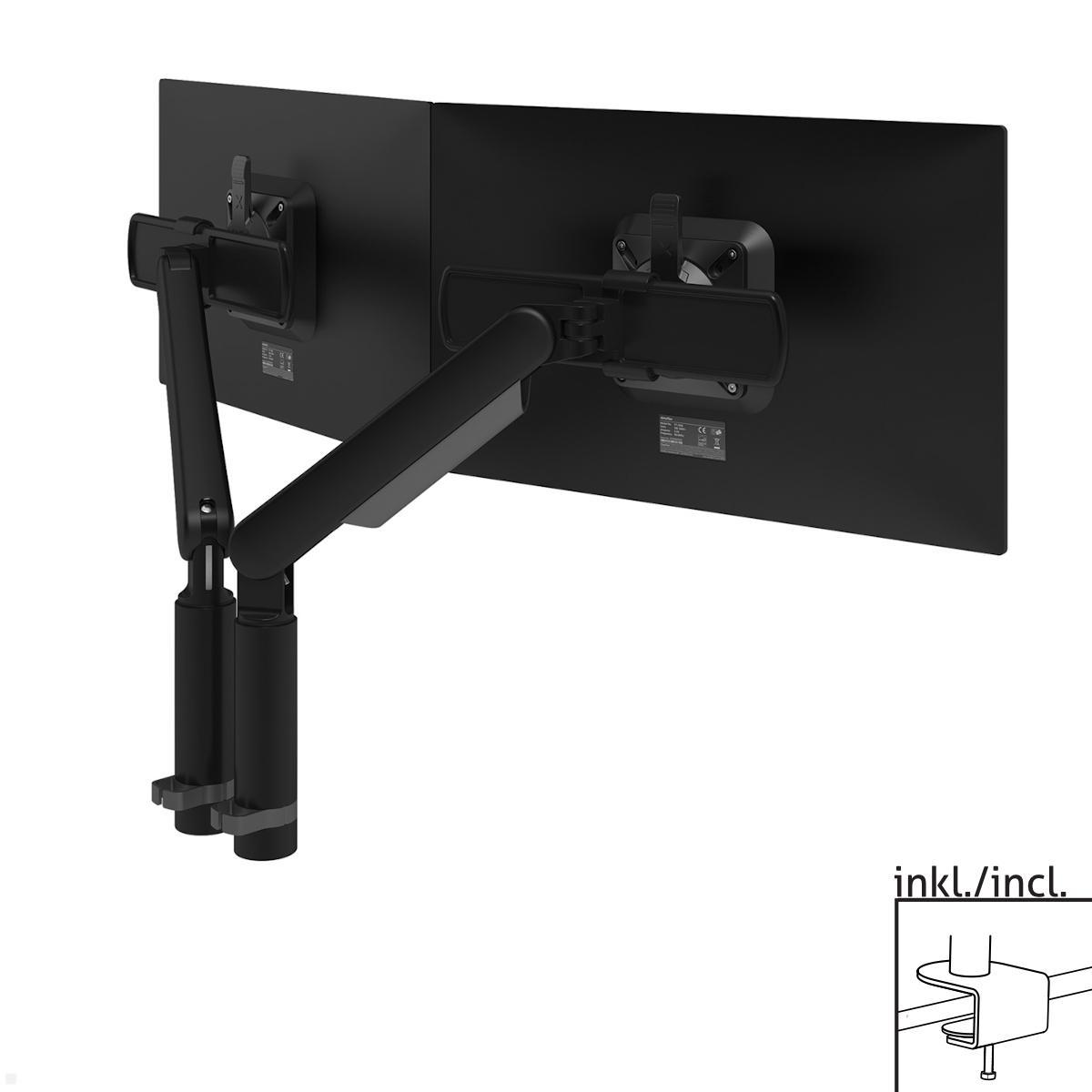 DOPPEL DUAL MONITOR HALTERUNG PC BILDSCHIRM STÄNDER MULTI DISPLAY TISCH  HALTER