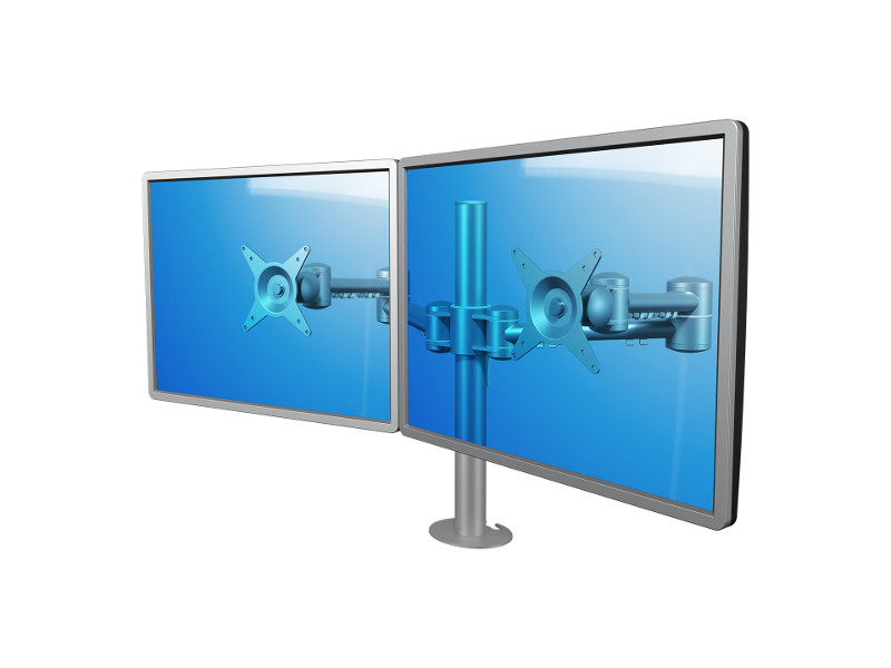 Dataflex Viewmate 2-fach Tischhalterung 52.632 silber Dataflex Viewmate 2-fach Tischhalterung 52.632 silber