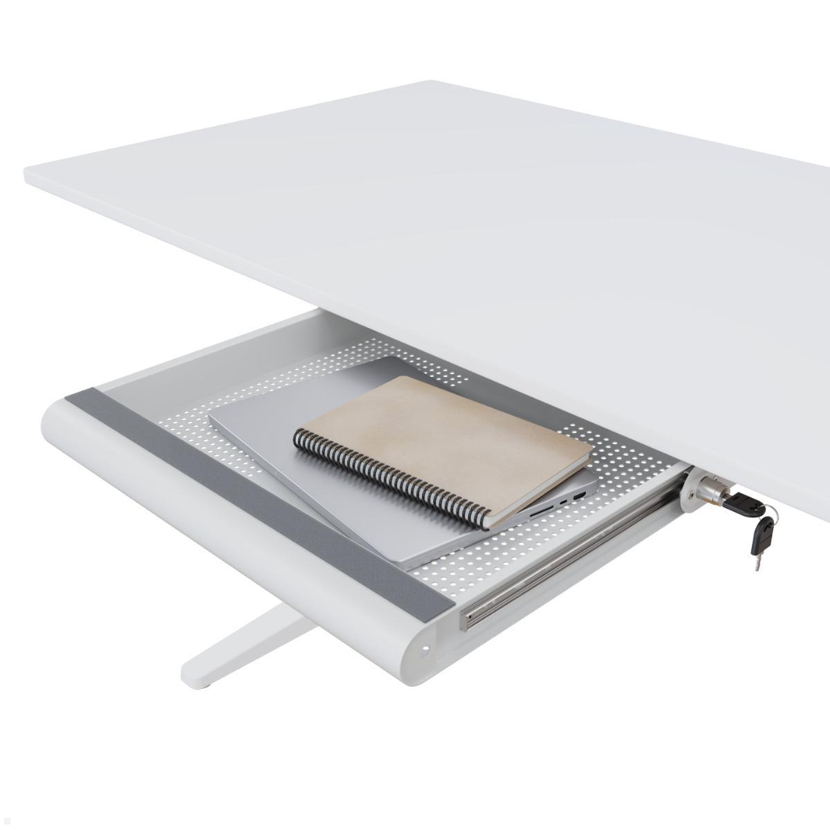 Dataflex Addit Laptop Sicherheits Schublade abschliessbar (20.620), weiss Dataflex Addit Laptop Sicherheits Schublade abschliessbar (20.620), weiss