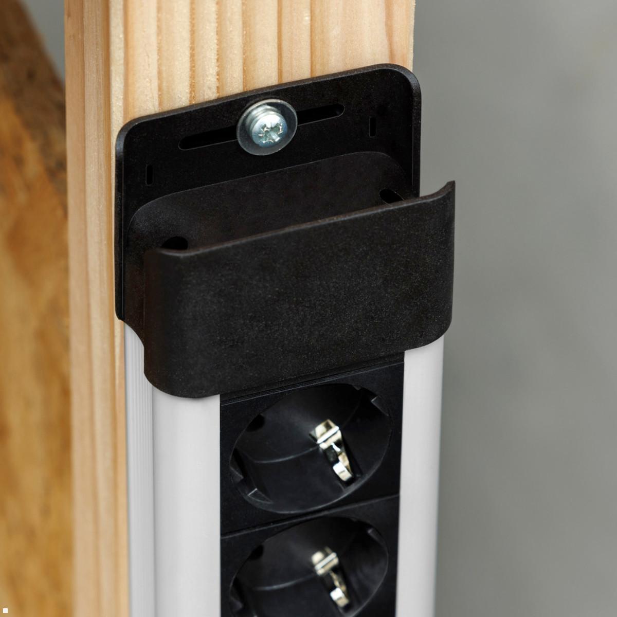 Bachmann CONNECTUS 6x Steckdose, 1x Fußtrittschalter, 2m Zuleitung (BM005907), einfache Montage