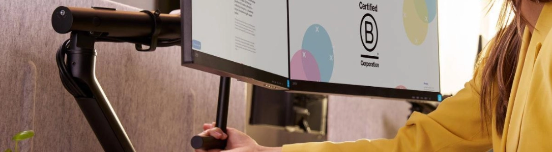 Dataflex Monitorhalterung für 2 Monitore, Dual Monitorhalter Dataflex Monitorhalterung für 2 Monitore, Dual Monitorhalter