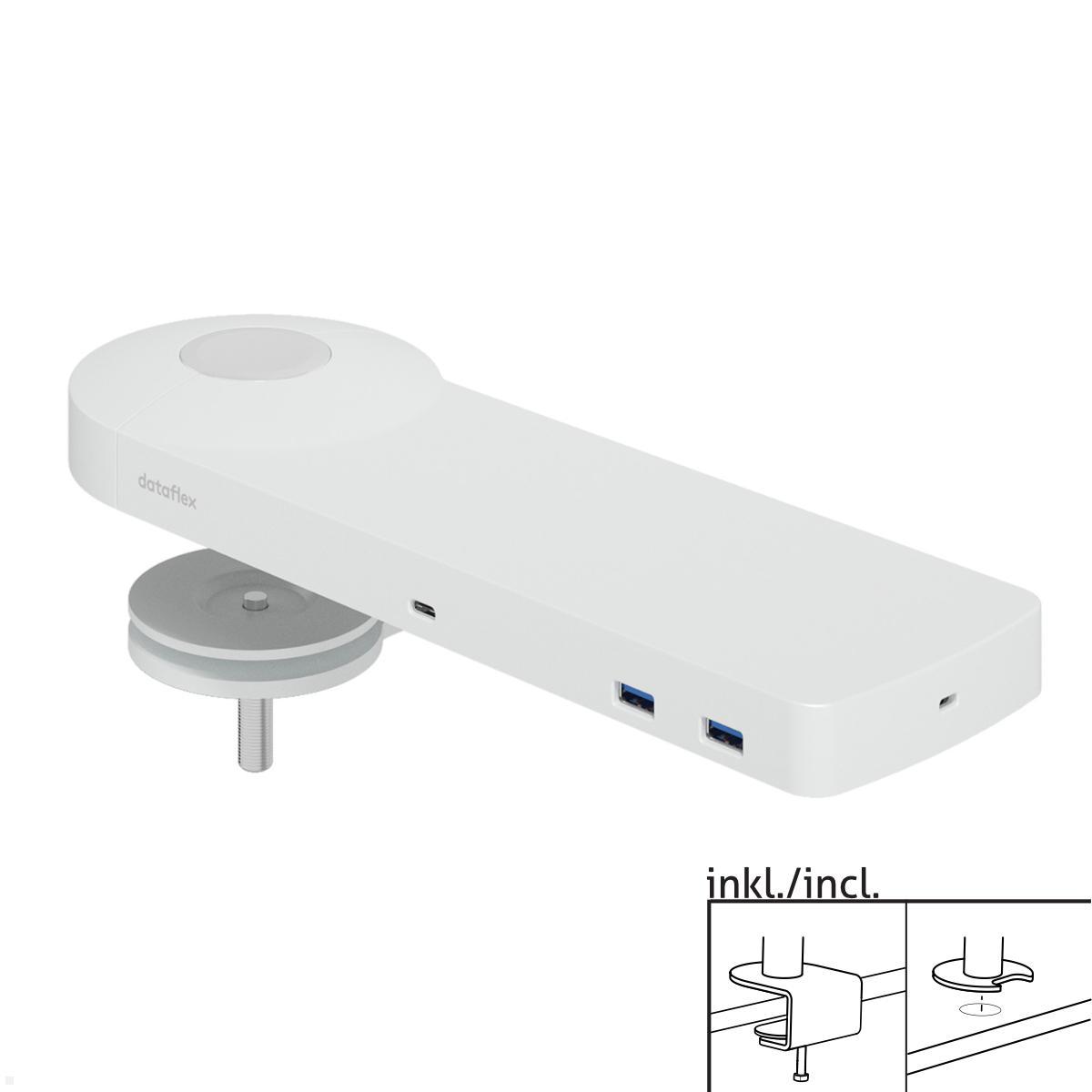 Dataflex Viewlite Link USB-C Dockingstation Tischklemme, weiß (58.810)