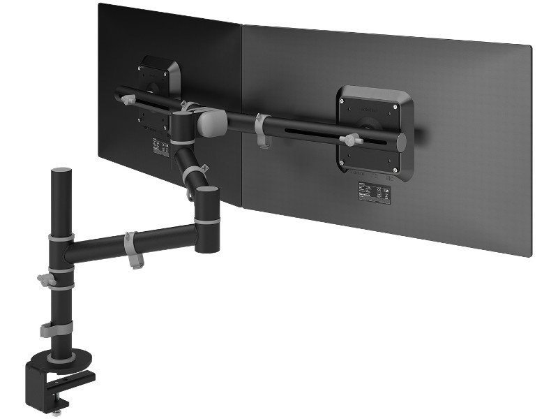Dataflex Viewgo Monitor Tischhalterung für 2 Bildschirme, schwarz (48.133)