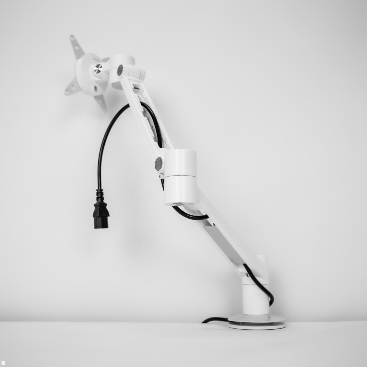 Dataflex Viewlite Plus Monitor Tischhalterung, weiß (58.620), Kabelführung Rückseite Dataflex Viewlite Plus Monitor Tischhalterung, weiß (58.620), Kabelführung Rückseite