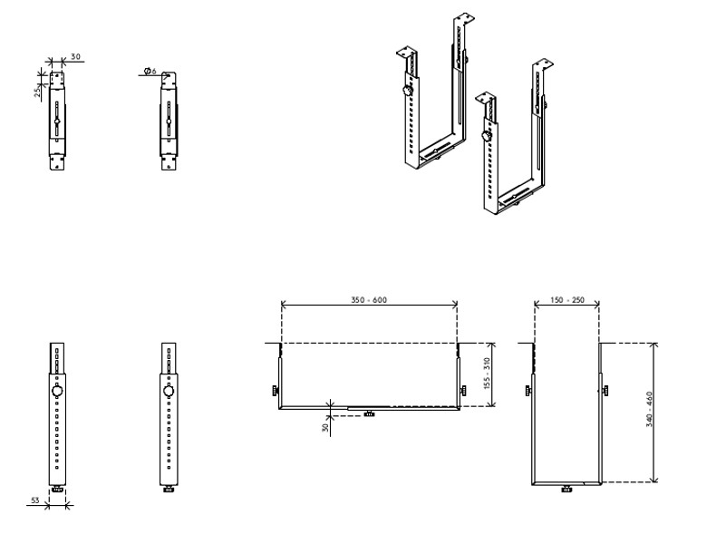 Dataflex Viewgo PC Halterung unter dem Schreibtisch (32.182) Dataflex Viewgo PC Halterung unter dem Schreibtisch (32.182)