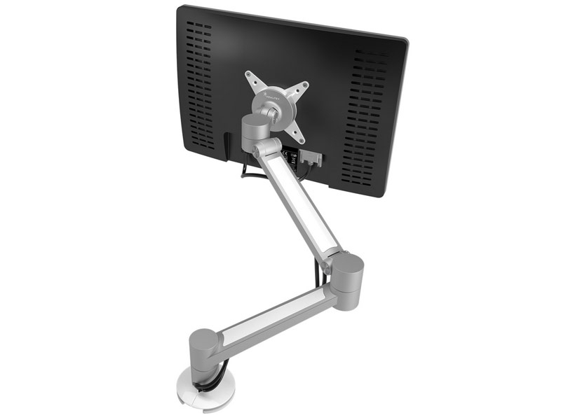 Dataflex Viewlite Plus Monitor Tischhalterung, silber-weiß (58.622) Dataflex Viewlite Plus Monitor Tischhalterung, silber-weiß (58.622)
