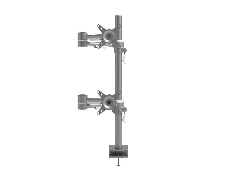 Dataflex Viewmate Monitorhalterung für 2 Monitore übereinander (52.682) silber